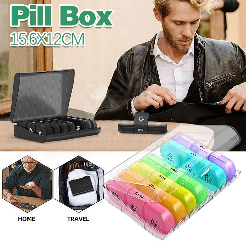 7 Day Medicine Organizer Pill Box Tablet Daily Case Weekly Dispenser