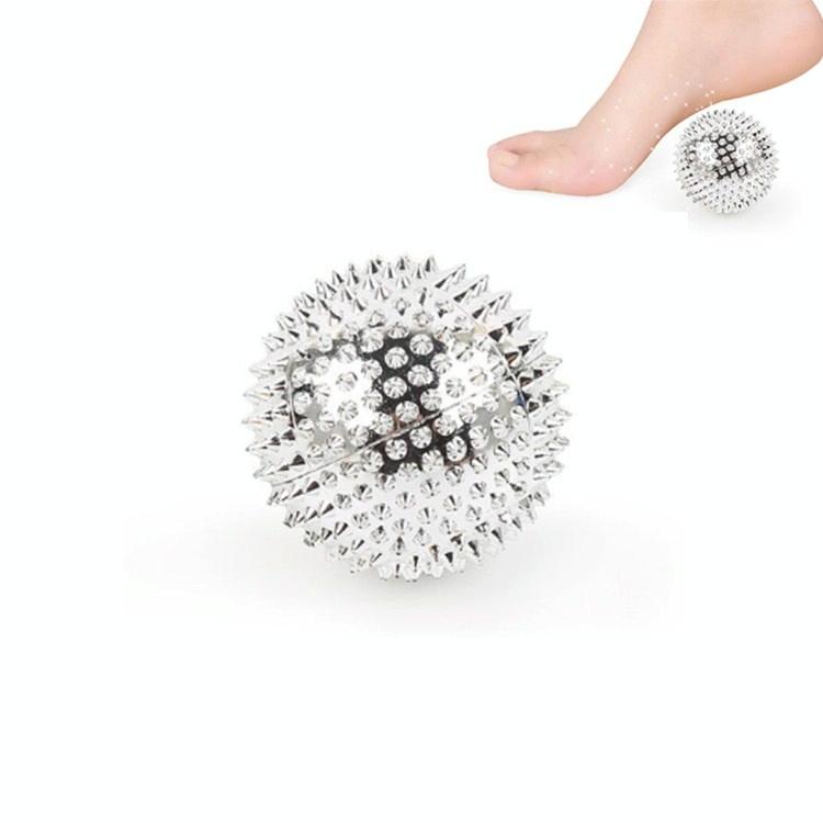 5.6Cm Magnetic Massage Ball For Muscle Relaxation - Silver