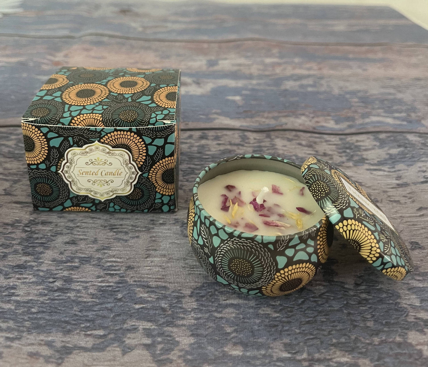Small Scented Candle Set - 4 Soy Wax Candles, Travel Candle Set (Strawberry)